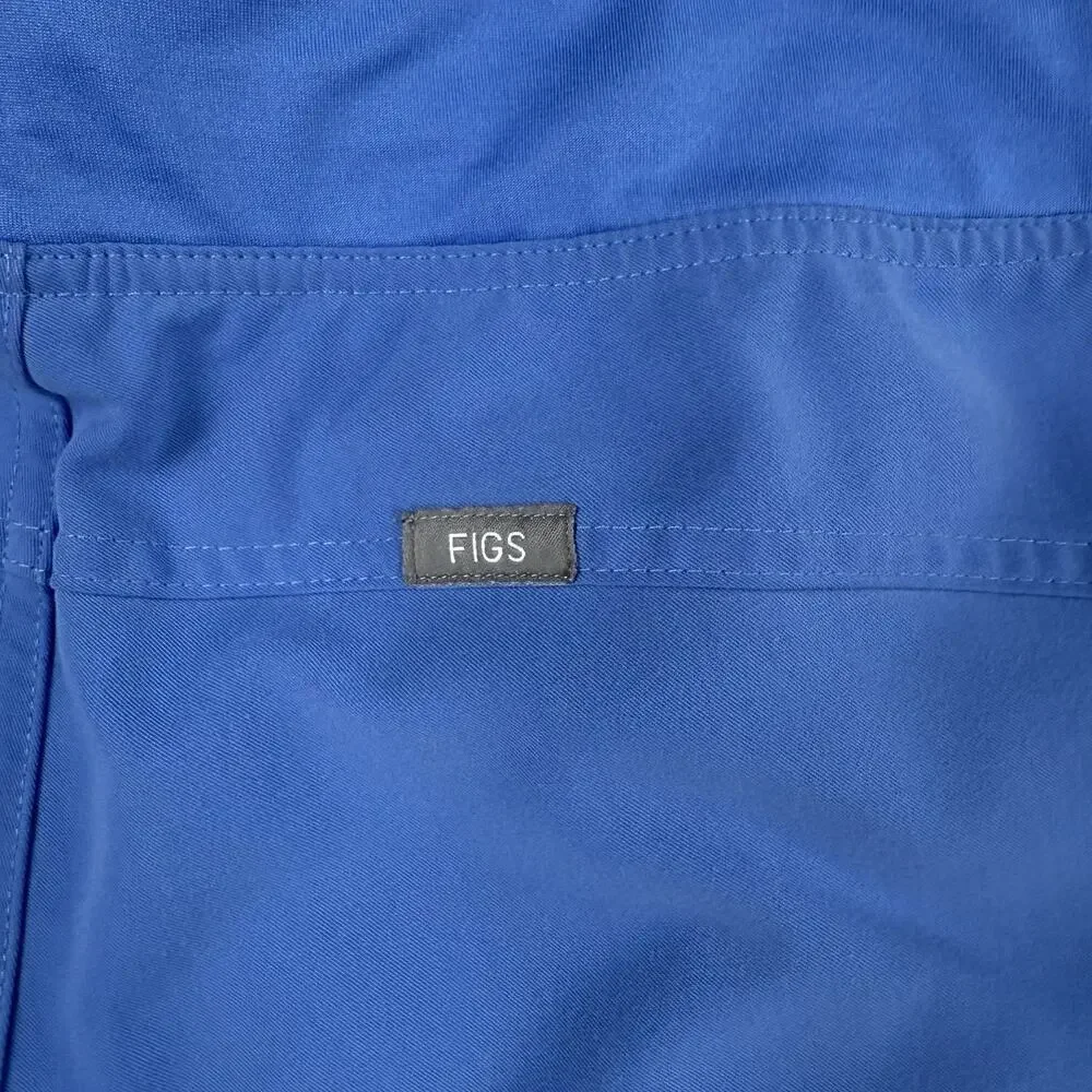 FIGS Kade Cargo Scrub Pant Womens XXL Blue Nurse Uniform Stretch T21004‎ 1356
